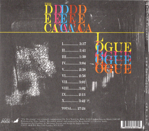 Sufjan Stevens, Timo Andres* : The Decalogue (CD, Album)