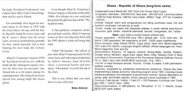 Alhaji K. Frimpong : Okwantuni (CD, Album, M/Print)