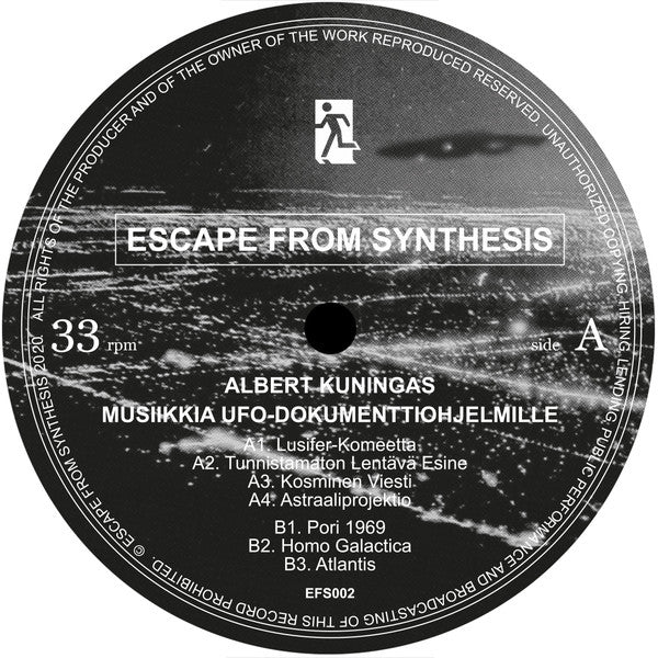 Albert Kuningas : Musiikkia UFO-dokumenttiohjelmille (12", MiniAlbum, Ltd, Num)