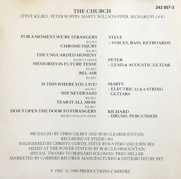 The Church : The Church (CD, Album, RE)