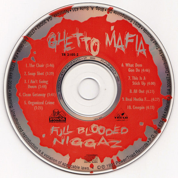 Ghetto Mafia : Full Blooded Niggaz (CD, Album)