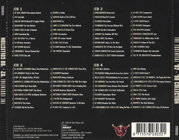 Various : Thunderdome - The Essential '92 - '99 Collection (4xCD, Comp)