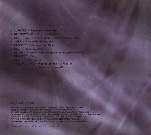 Various : Shapes And Phases Of Ambience (CD, Comp)