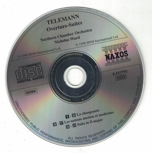 Georg Philipp Telemann, Northern Chamber Orchestra, Nicholas Ward : La Changeante, Les Nations anciens et modernes, Suite in D major (CD, Album)