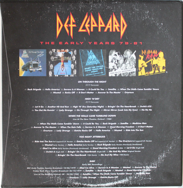 Def Leppard : The Early Years 79-81 (CD, Album, RE, RM + CD, Album, RE, RM + CD + CD, C)