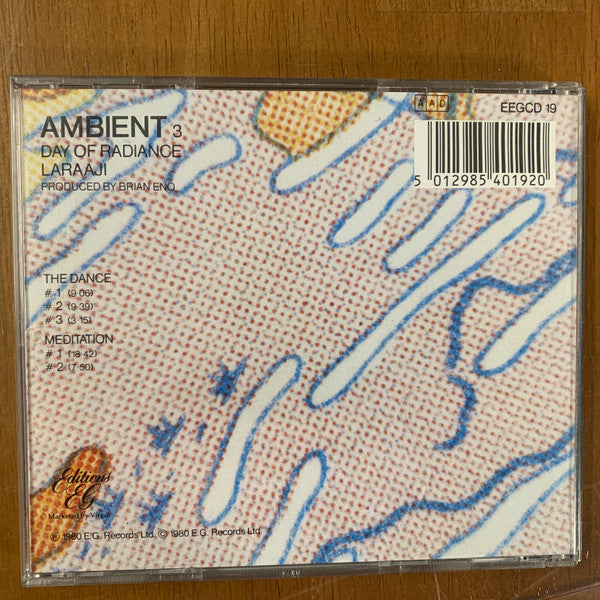 Laraaji Produced By Brian Eno : Ambient 3 (Day Of Radiance) (CD, Album)
