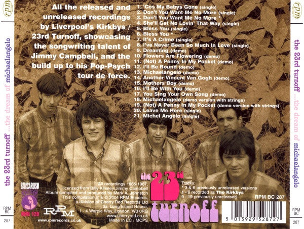 The 23rd Turnoff : The Dream Of Michaelangelo (CD, Comp)