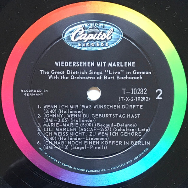 Marlene Dietrich : Wiedersehen Mit Marlene (LP, Album, Mono, RE)