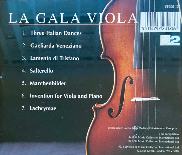 Milton Thomas, George Akst : La Gala Viola - Celebrating Six Centuries Of The Viola (CD, RE)