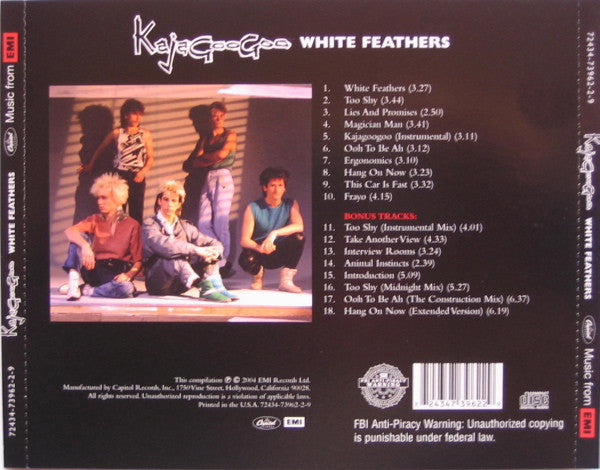 Kajagoogoo : White Feathers (CD, Album, RE, RM)