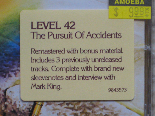 Level 42 : The Pursuit Of Accidents (CD, Album, RE, RM)