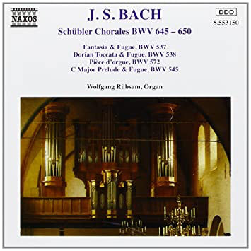 J. S. Bach*, Wolfgang Rübsam (2) : Schübler Chorales &amp; BWV 537, 538, 572 and 545 (CD, Album)