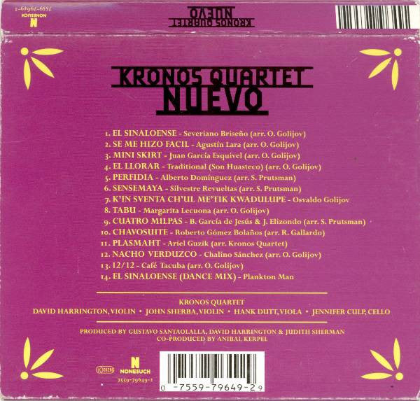Kronos Quartet : Nuevo (CD, Album, Mag)