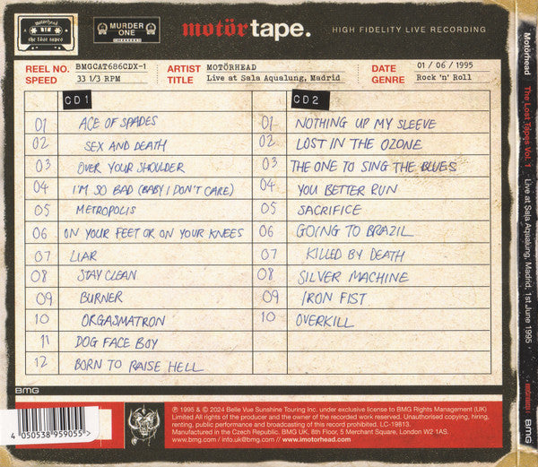 Motörhead : The Löst Tapes (The Collection Volumes 1-5) (2xCD, Album, RE + 2xCD, Album, RE + 2xCD, Album, R)