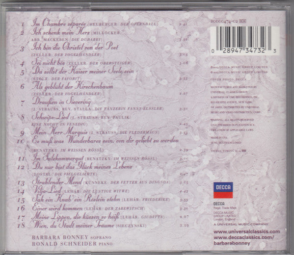 Barbara Bonney, Ronald Schneider : Im Chambre Séparée (The Operetta Album) (CD, Album)