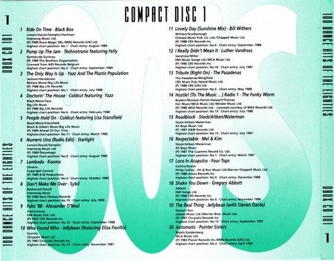 Various : 100 Dance Hits Of The Eighties (5xCD, Comp + Box)