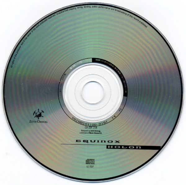Equinox (2) : Holon (CD, Album)