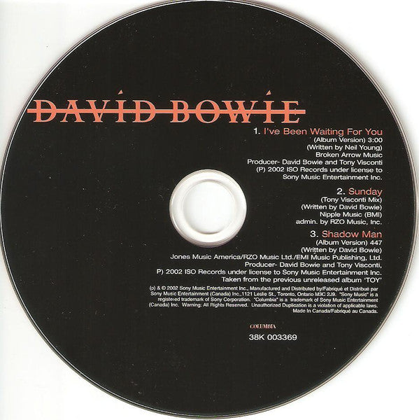 Bowie* : I&#39;ve Been Waiting For You (CD, Single)