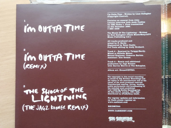 Oasis (2) : I'm Outta Time (CD, Single)