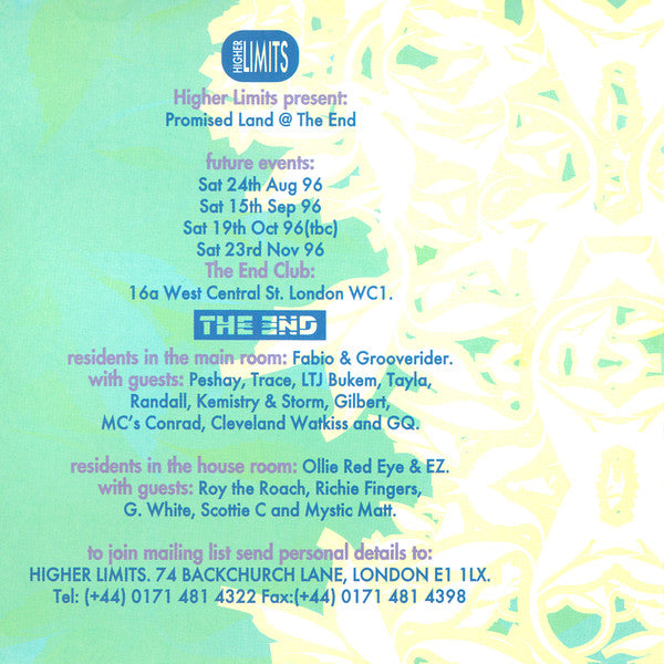 Fabio / Cleveland Watkiss : Promised Land Volume Two (CD, Comp, Mixed + CD, Comp)