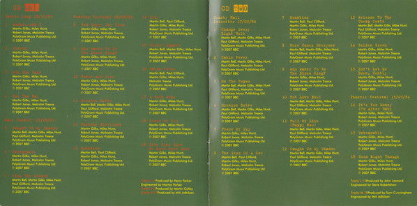 The Wonder Stuff : Live At The BBC (2xCD, Comp)