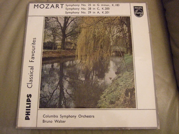 Wolfgang Amadeus Mozart - Columbia Symphony Orchestra Conducted By Bruno Walter : Symphony No. 25 In G Minor, K.183 / Symphony No.28 In C, K.200 / Symphony No. 29 In A, K.201 (LP, Comp, Mono, Lab)