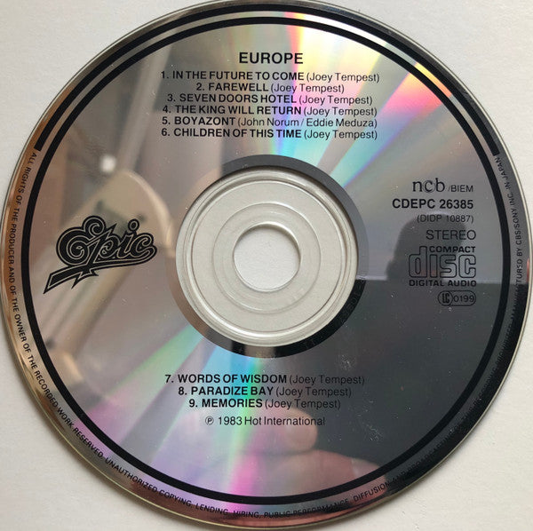 Europe (2) : Europe (CD, Album, RE)