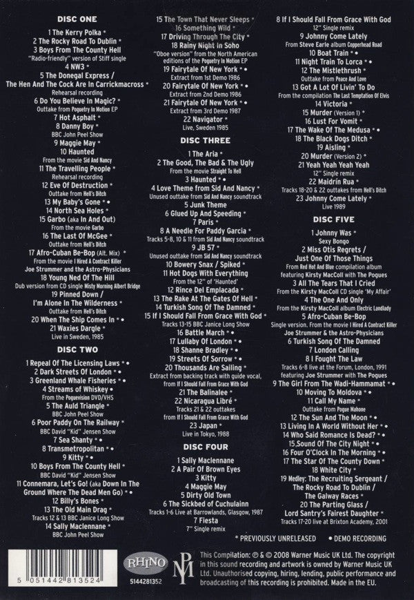 The Pogues : Just Look Them Straight In The Eye And Say... Poguemahone!! - The Pogues Box Set (5xCD + Box, Comp)