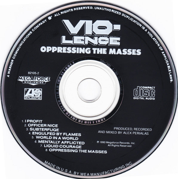 Vio-Lence : Oppressing The Masses (CD, Album)