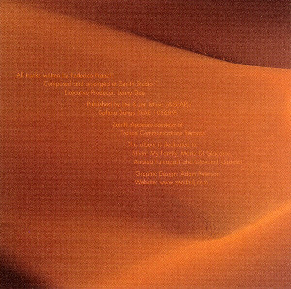 Zenith : The Flowers Of Intelligence (CD, Album)