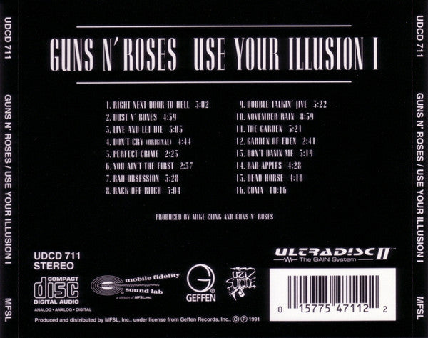 Guns N' Roses : Use Your Illusion I (CD, Album, Ltd, RM, 24 )