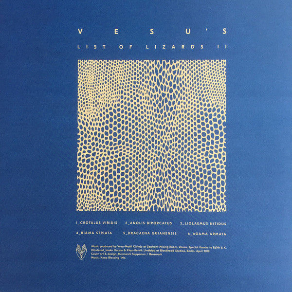 Vesu&#39;s : List Of Lizards II (LP, Album)