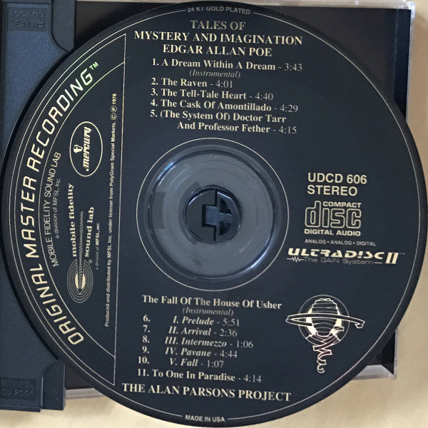 The Alan Parsons Project : Tales Of Mystery And Imagination - Edgar Allan Poe (CD, Album, RE, RM, 24k)