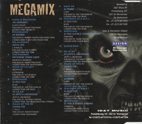 Various : Thunderdome XIX - Megamix (Cursed By Evil Sickness) (CD, Mixed)