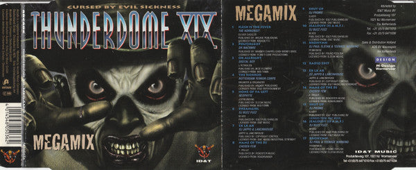 Various : Thunderdome XIX - Megamix (Cursed By Evil Sickness) (CD, Mixed)