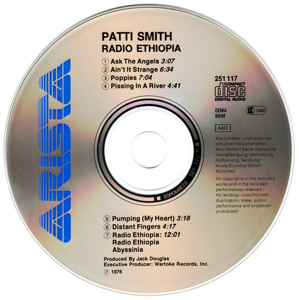 Patti Smith Group : Radio Ethiopia (CD, Album, RE)