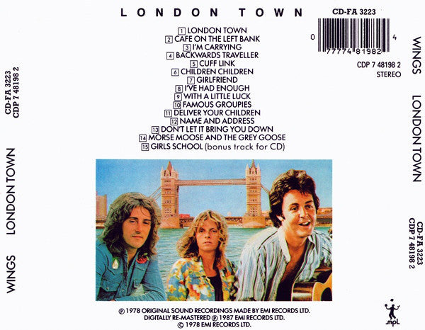 Wings (2) : London Town (CD, Album, RE, RM)