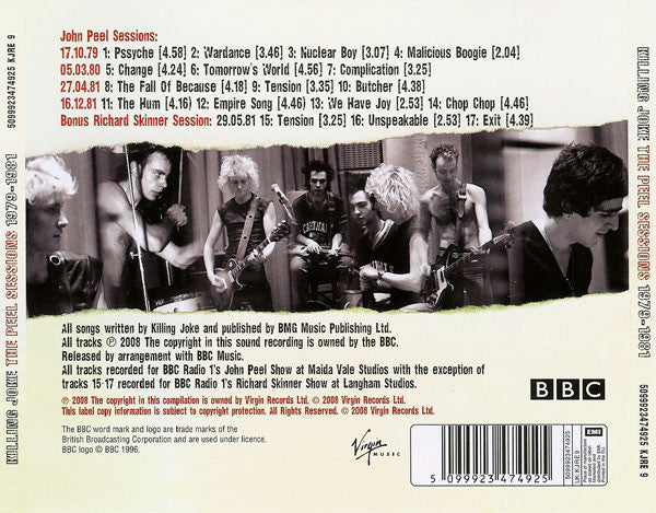 Killing Joke : The Peel Sessions 1979-1981 (CD, Comp)