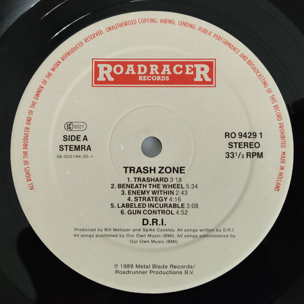 D.R.I.* : Thrash Zone (LP, Album, No )