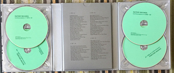 Various : Factory Records (Communications 1978-92) (4xCD, Comp, RM + Box)