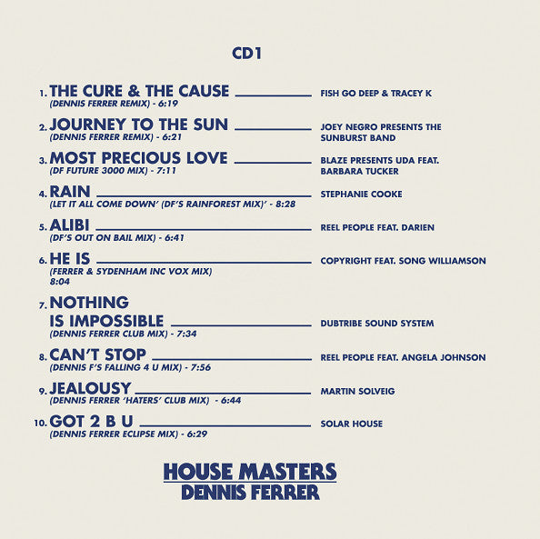 Dennis Ferrer : House Masters (2xCD, Comp)