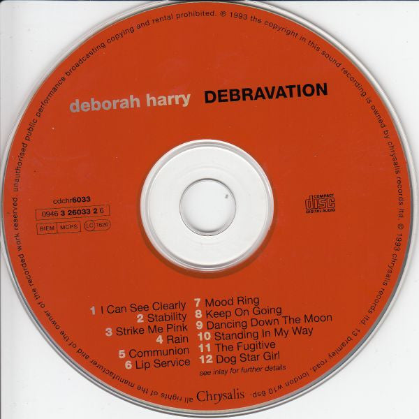 Deborah Harry : Debravation (CD, Album)