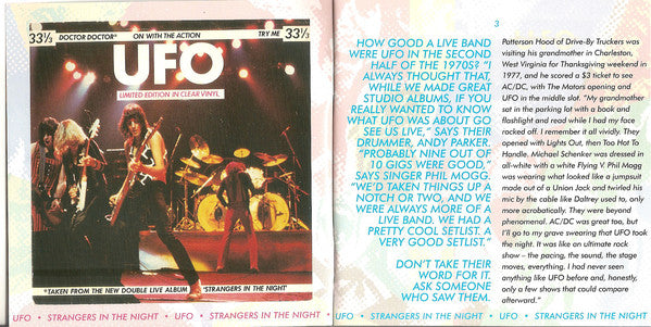 UFO (5) : Strangers In The Night (2xCD, Album, RE, RM + 6xCD, RM + Box, Dlx)