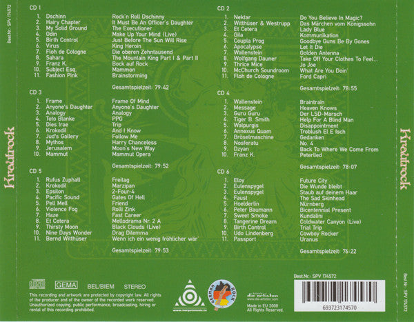 Various : Krautrock (Music For Your Brain) Vol. 3 (6xCD, Comp, RM)