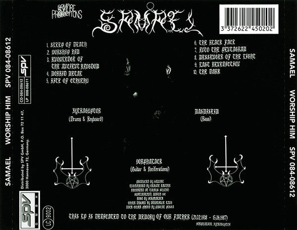Samael : Worship Him (CD, Album, RP)