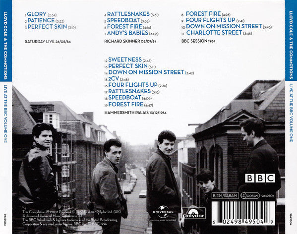 Lloyd Cole &amp; The Commotions : Live At The BBC Volume One (CD, Album)
