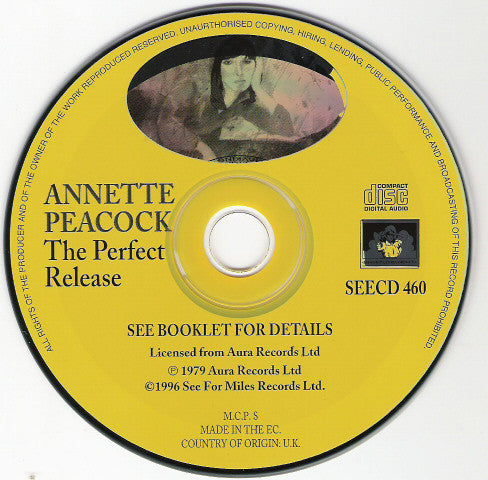 Annette Peacock : The Perfect Release (CD, Album, RE)