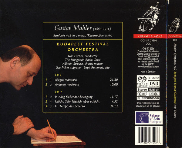 Mahler*, Iván Fischer*, Budapest Festival Orchestra, Birgit Remmert, Lisa Milne, Hungarian Radio Choir* : Symphony No. 2 "Resurrection" (2xSACD, Hybrid, Multichannel, Album, DSD)
