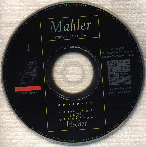 Mahler*, Iván Fischer*, Budapest Festival Orchestra, Birgit Remmert, Lisa Milne, Hungarian Radio Choir* : Symphony No. 2 "Resurrection" (2xSACD, Hybrid, Multichannel, Album, DSD)