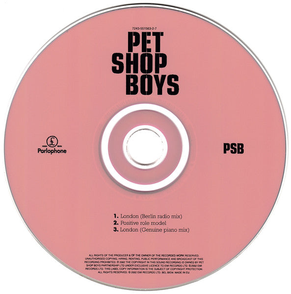 Pet Shop Boys : London (CD, Maxi)